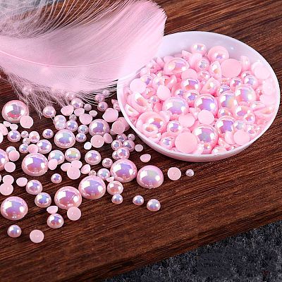 Pearlized ABS Cabochons KY-WH0030-43E-02-1