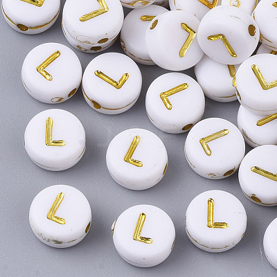 Plating Acrylic Beads X-PACR-R242-01L-1