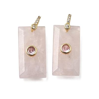 Natural Rose Quartz Pendants GG-CBA7610-05G-02-1