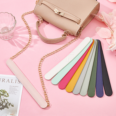 10Pcs 10 Colors Imitation Leather Bag Strap Padding FIND-WR0008-74-1