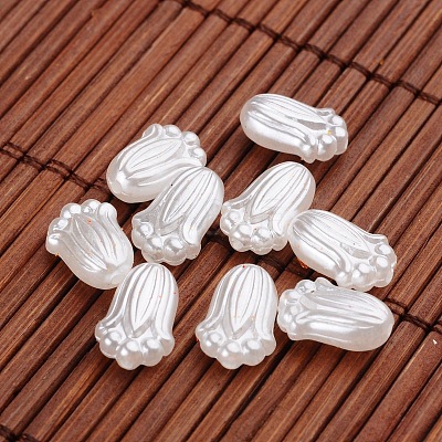 Flower Imitation Pearl Acrylic Beads OACR-L004-4772-1
