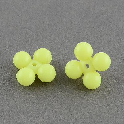 Opaque Acrylic Beads SACR-R839-M-1