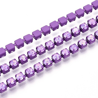 Iron Rhinestone Cup Chains CH-T006-05A-05-1