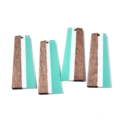 Resin & Walnut Wood Pendants RESI-S389-073A-A03-1
