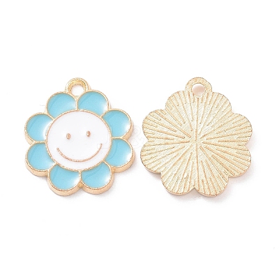 Alloy Enamel Pendants PALLOY-D015-07B-1