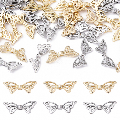 20Pcs 2 Colors Rack Plating Alloy Beads FIND-YW0008-16-1