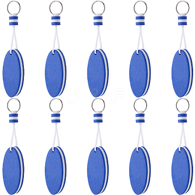 10Pcs Iron Plastic Keychains KEYC-GF0001-27B-1
