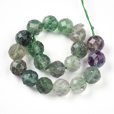 Natural Fluorite Beads Strands G-S345-10mm-31-1