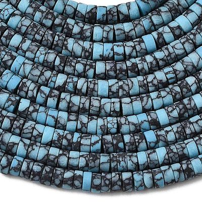 Dyed Synthetic Turquoise Beads Strands G-Z089-A04-S-1