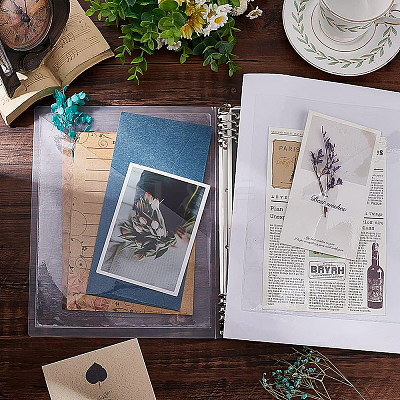 8Pcs 2 Styles Transparent PVC Plastic Self-Adhesive Bags ABAG-BC0001-36-1