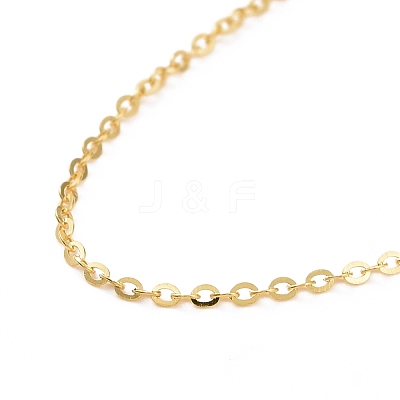 925 Sterling Silver Cable Chains Necklace for Women STER-I021-08A-G-1
