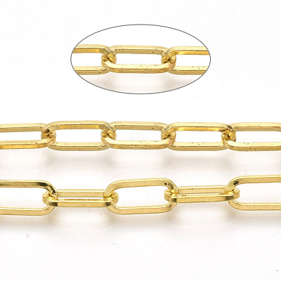Unwelded Iron Paperclip Chains CH-S125-02F-G-1