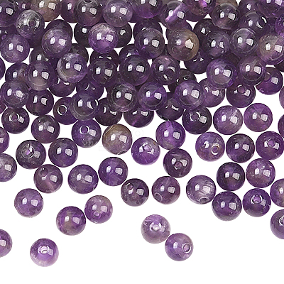 200Pcs Natural Amethyst Beads G-SP0001-22A-1