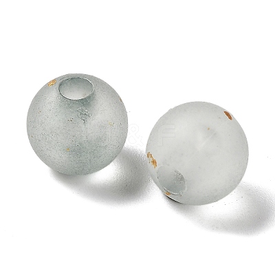 Frosted Transparent Acrylic Beads X1-OACR-F013-13F-1