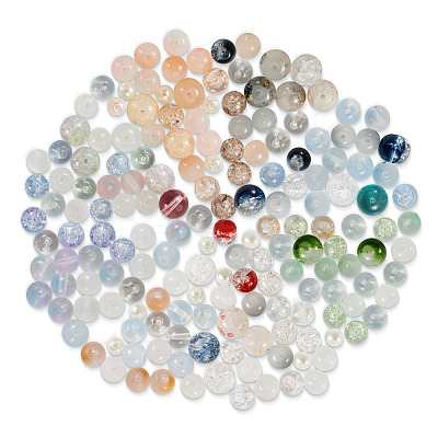 120G 8 Colors Glass Beads GLAA-TA0001-89-1