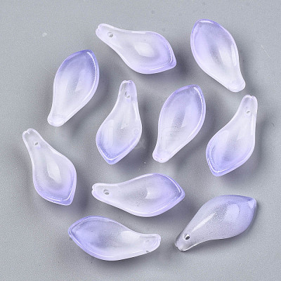 Two Tone Spray Painted Glass Pendants GLAA-N042-001A-D06-1