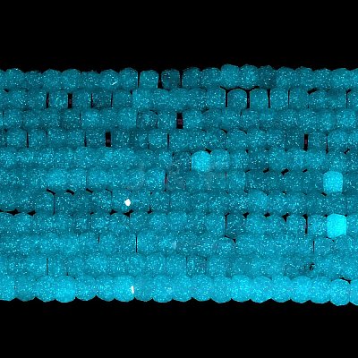 Synthetic Luminous Stone Beads Strands G-C086-01A-03-1