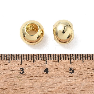 Brass European Beads X-KK-L268-002G-1