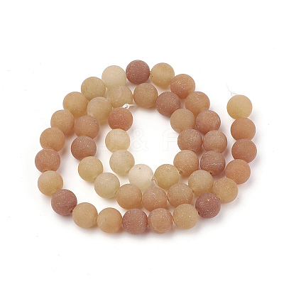 Natural Red Aventurine Beads Strands G-T106-268-1