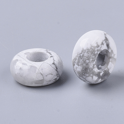 Natural Howlite European Beads G-Q503-17-1
