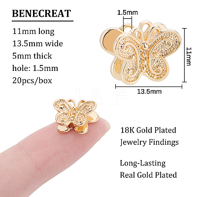 Brass Beads KK-BC0006-57G-1