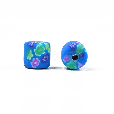 Handmade Polymer Clay Bead Strands X-CLAY-T020-10F-1