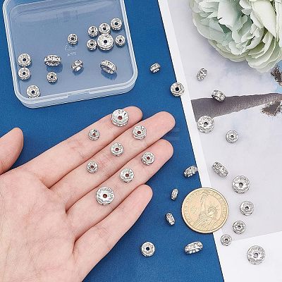40Pcs 4 Style 316 Surgical Stainless Steel Spacer Beads RB-UN0001-07-1