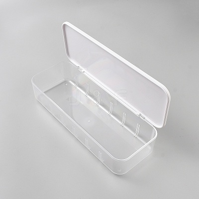 7 Grids ABS Plastic with PS Plastic USB Cable Organizer Storage Adjustable Dividers Boxes CON-WH0095-162-1