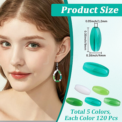 600Pcs 5 Styles Transparent & Opaque Colours Glass Seed Beads SEED-PA0001-16A-1