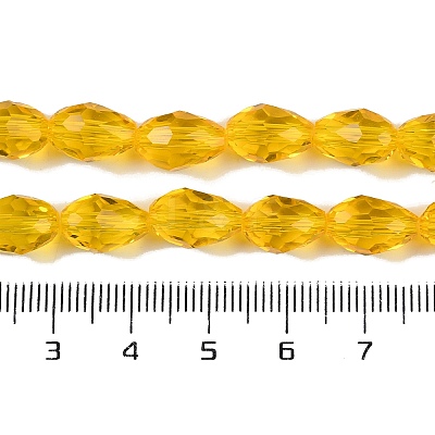 Transparent Glass Beads Strands EGLA-N013-T8mm-D04-1