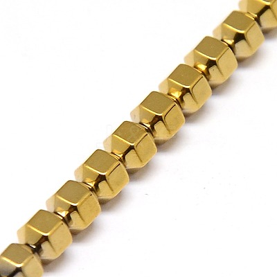 Electroplate Non-magnetic Synthetic Hematite Beads Strands G-I095-01-1