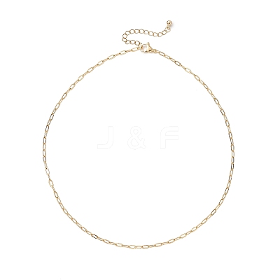 2.5MM 304 Stainless Steel Paperclip Chain Necklaces NJEW-JN05502-1
