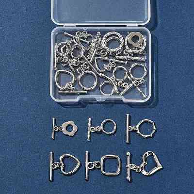 20Pcs 12 Styles Alloy Toggle Clasps FIND-FS0004-53P-1
