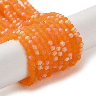 Imitation Jade Glass Beads Strands EGLA-A034-T2mm-MB25-1