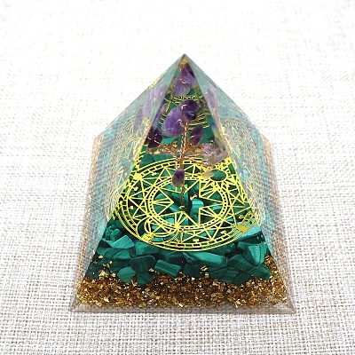 Orgonite Pyramid Resin Energy Generators PW-WGD4C6B-01-1