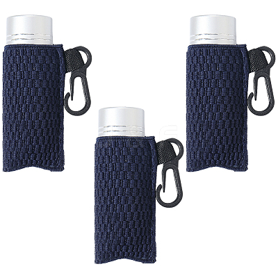 Silk Lipstick Bags with Black Plastic Key Clasps AJEW-WH20048-07E-1