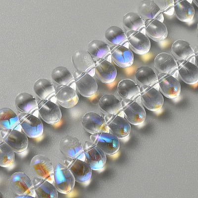 Electroplate Glass Beads GLAA-WH0023-29B-1