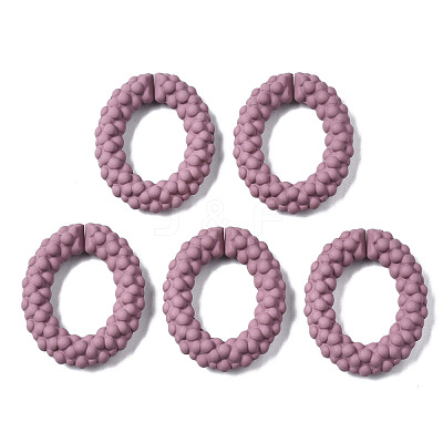 Spray Painted CCB Plastic Linking Rings CCB-Q091-011D-1