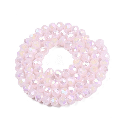 Electroplate Glass Beads Strands EGLA-A044-J6mm-B02-1