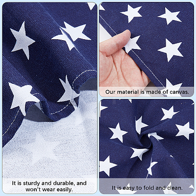 1Pc Star Pattern Chair Polycotton Cloth AJEW-GF0015-38C-1