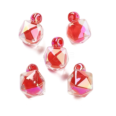 UV Plating Opaque Acrylic Pendants OACR-S142-03A-1