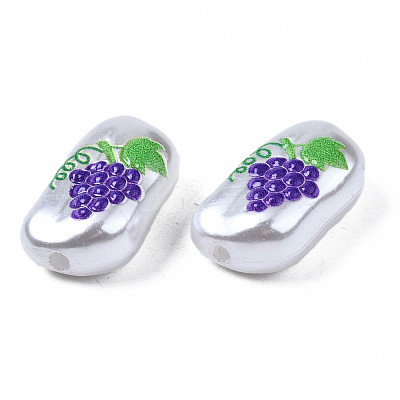 3D Printed ABS Plastic Imitation Pearl Beads KY-S163-436-1
