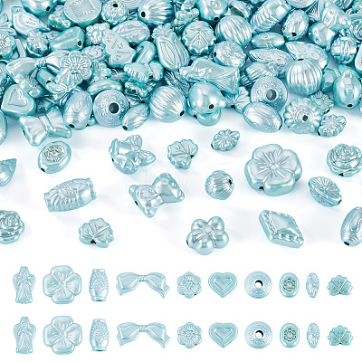 100G Pearlized Opaque Acrylic Beads OACR-TA0004-32C-1