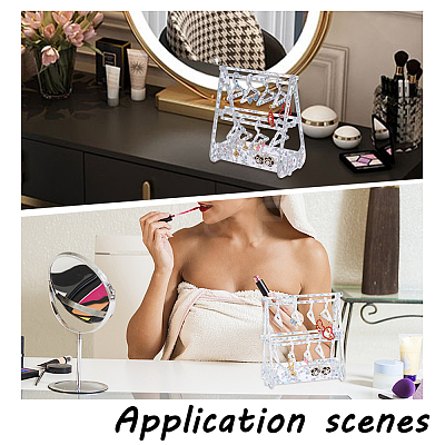 1 Set Transparent Acrylic Earring Display Stands EDIS-PH0001-30-1