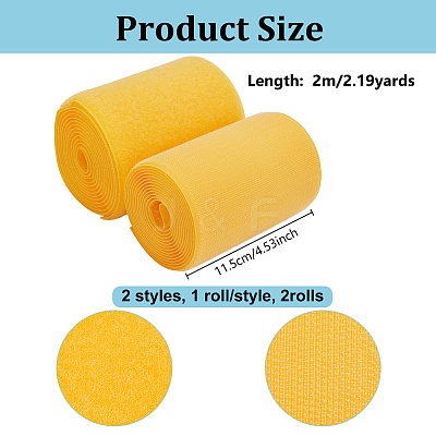 2 Rolls Nylon & Blended Magic Tapes OCOR-OC0001-98C-1