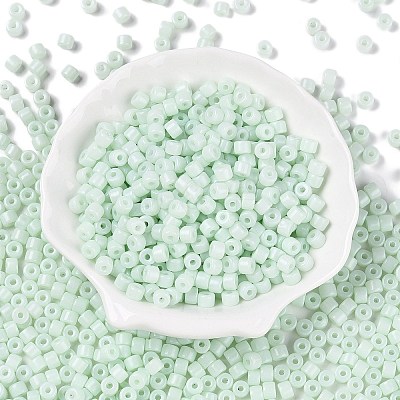 Opaque Baking Paint Glass Seed Beads SEED-T008-02M-1