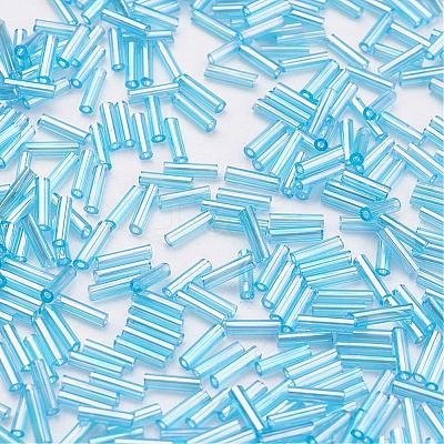 Glass Bugle Beads SEED-E001-9mm-163-1