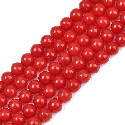 Dyed Natural White Jade Beads Strands GG-CBAD029-A09-6mm-1