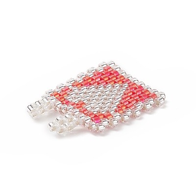 2Pcs 2 Style Handmade Loom Pattern MIYUKI Seed Beads PALLOY-MZ00087-1