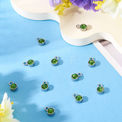 10Pcs Glass Rhinestone Charms STAS-TA0003-26J-1